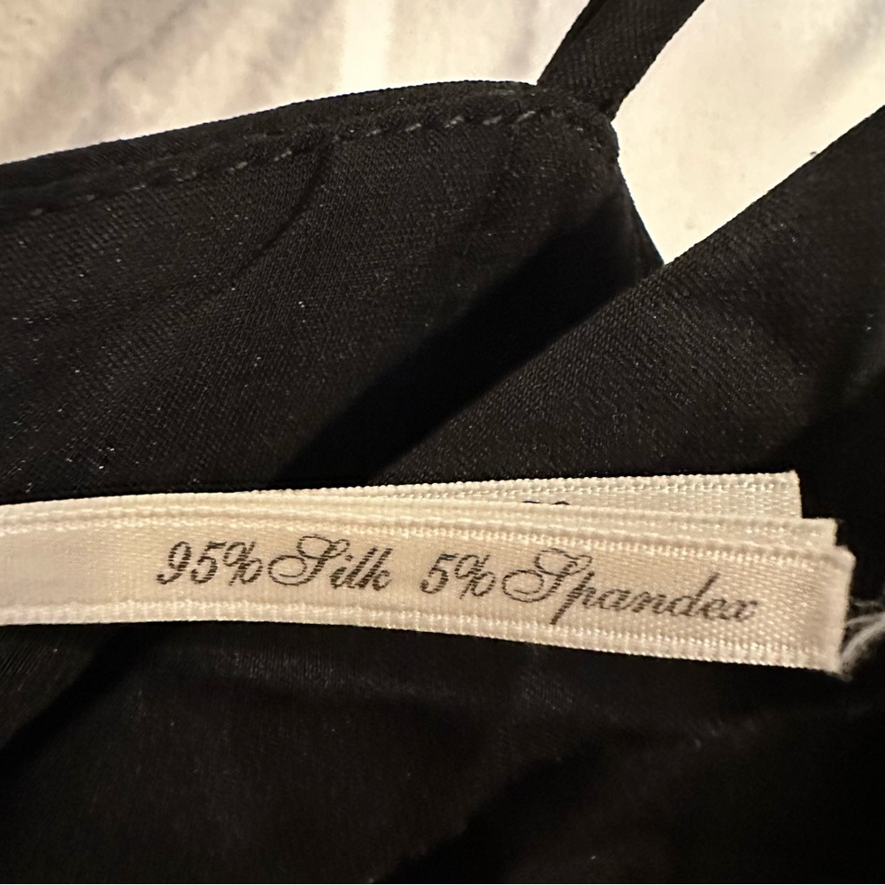Leon Max Black Silk Ruffled Dress - Size 0 - Romantic 90s/Y2K Style - Whimsigoth - Picture 4 of 10